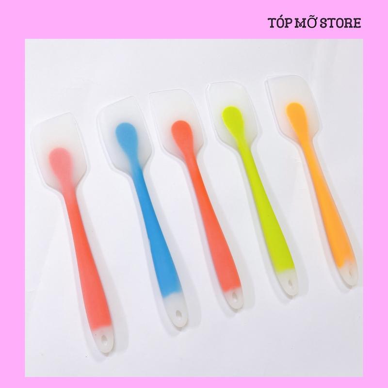 Phới dẹt trộn bột làm bánh, vét bột, lật thức ăn silicon
