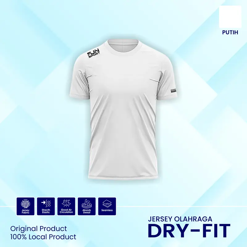 Baju Satisfy Running Kaos Unisex DryFit Anti Bau, Untuk Lari, Gym, Olahraga Pria Wanita Sport 4
