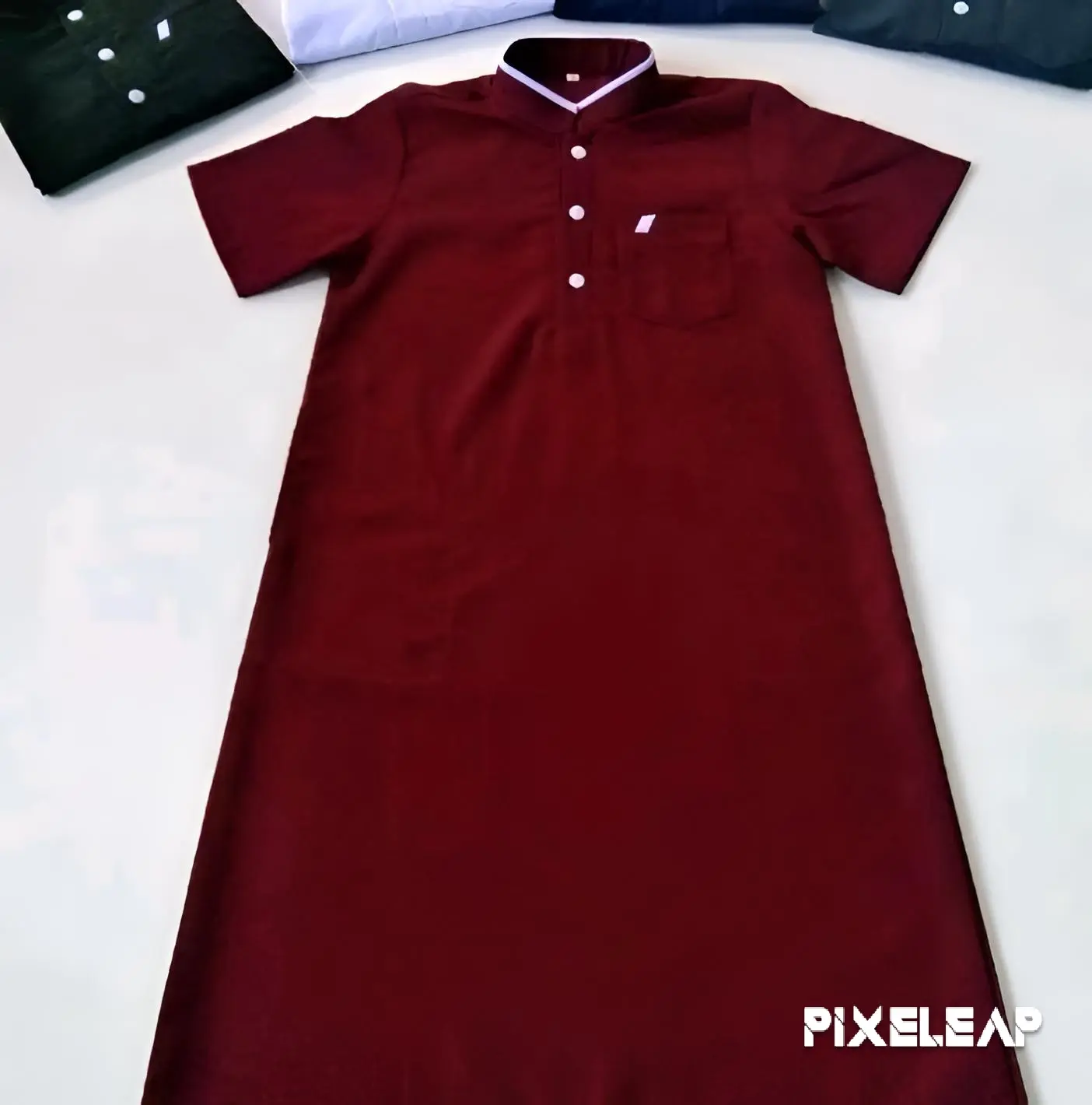 Baju Jubah Gamis Anak Laki Laki Lengan Pendek untuk usia  1 - 11 Tahun Model Polos Hitam Putih Nevy Abu Maroon Baju Muslim Anak Nyaman Polos