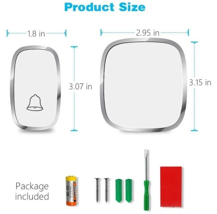 Product Introduction of bel pintu wireless door bell best quality 300 meter range 3