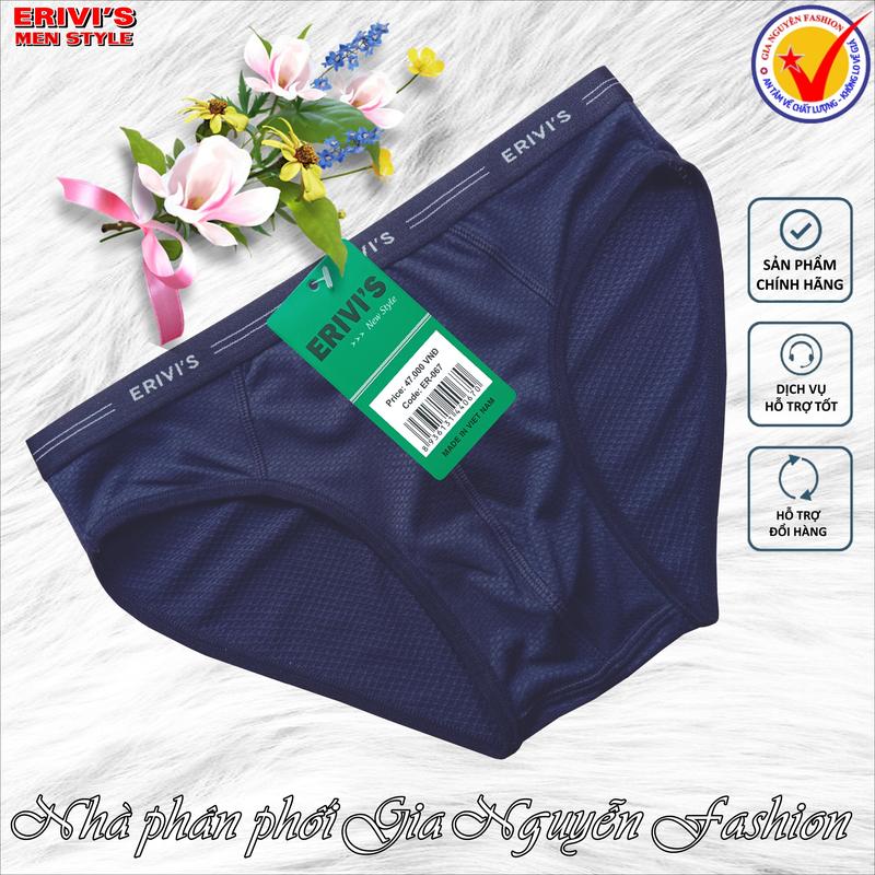 Product Introduction of 1 chiếc quần lót nam Erivi's, chất liệu cotton thông hơi, co giãn 4 chiều 5