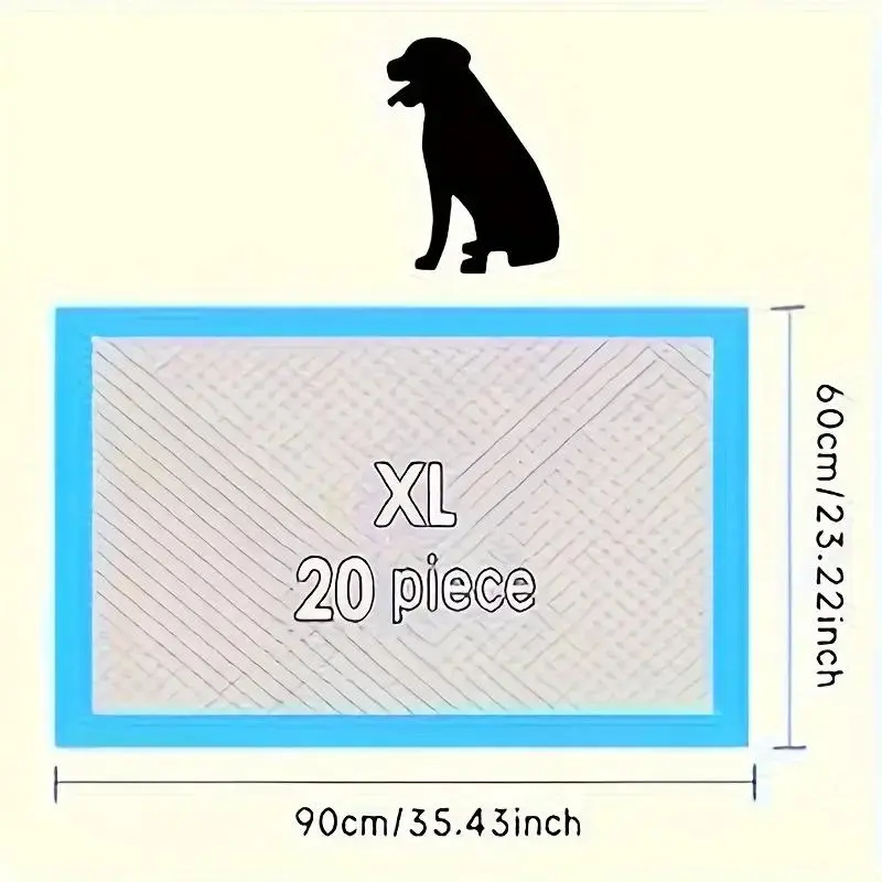 Disposable Dog Pee Pad, 20/40/50/100pcs High Absorbency Leak-proof Dog Toilet Training Pad, Suitable for Dogs and Puppies, Pet Supplies 6