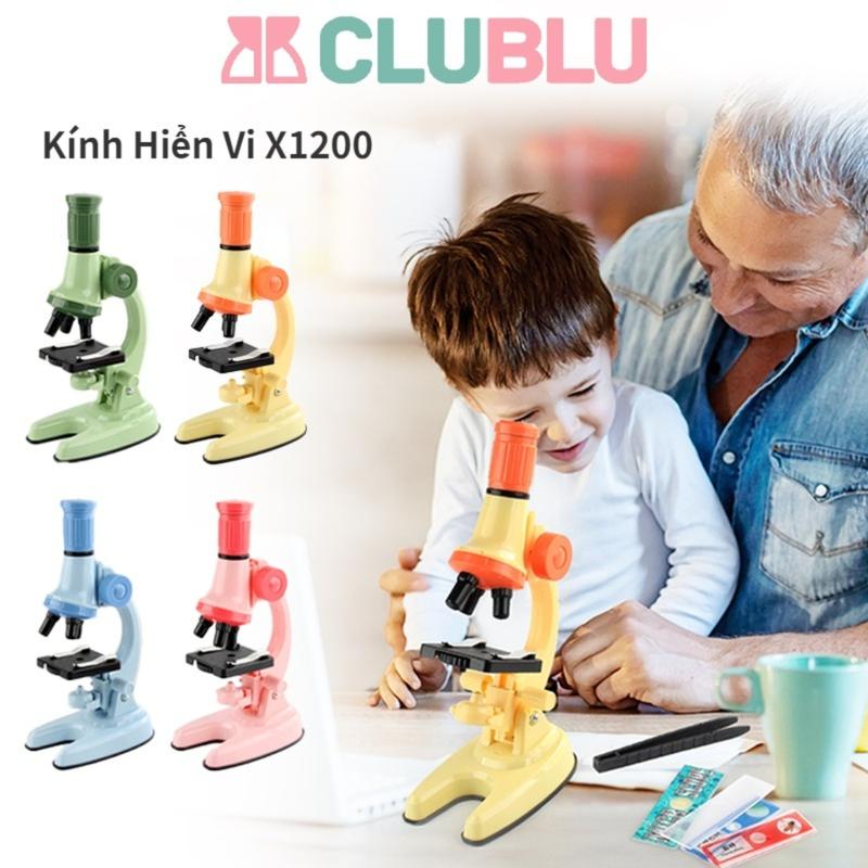-CLUBLU- Kính Hiển Vi Sinh Học X1200 Quang Học Cầm Tay Quà Tặng Đồ Chơi Thực Nghiệm Khoa Học Trường Học Gia Đình Cho Bé Toy