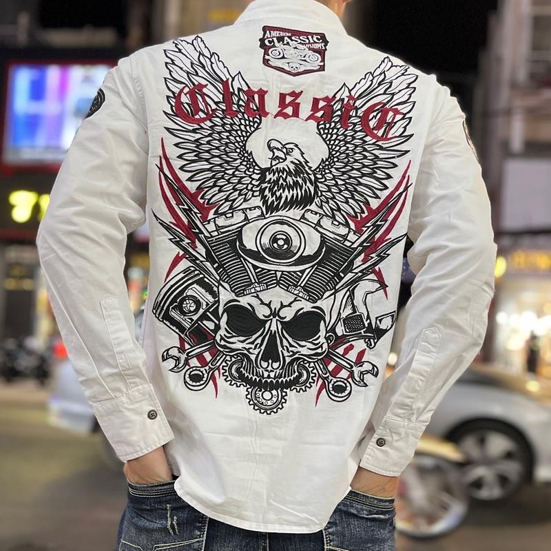 Áo sơ mi nam tay dài Classic Cotton mẫu 3sao đại bàng