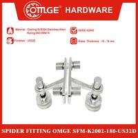 Gambar Spider Fitting/Klem Kaca Laba-laba OMGE SFM-K2002-180-US32D dari OmgeHardware Kota Administrasi Jakarta Utara 1 Tokopedia