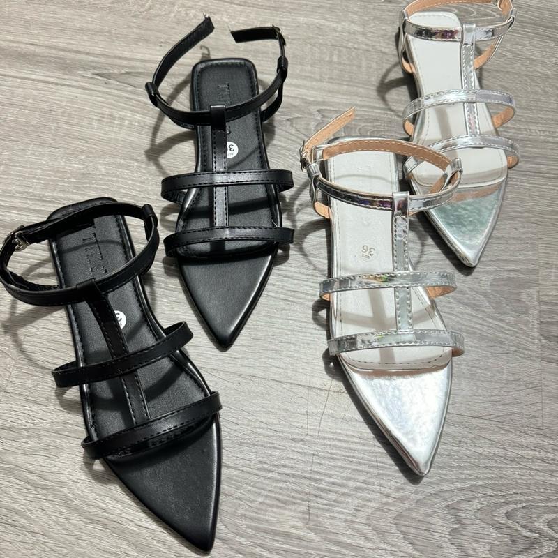 Dép bệt mũi nhọn hai dây mảnh TTHSHOES size lớn 35-45 cho nữ - DéP 3