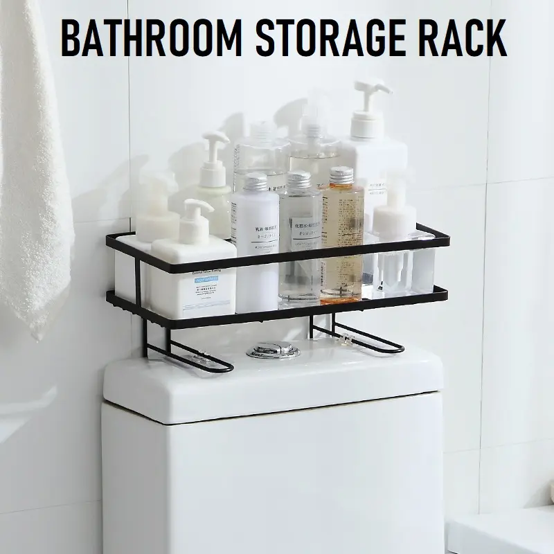 Bathroom Toilet Bowl Storage Rack Multi-purpose Storage Organizer Holder