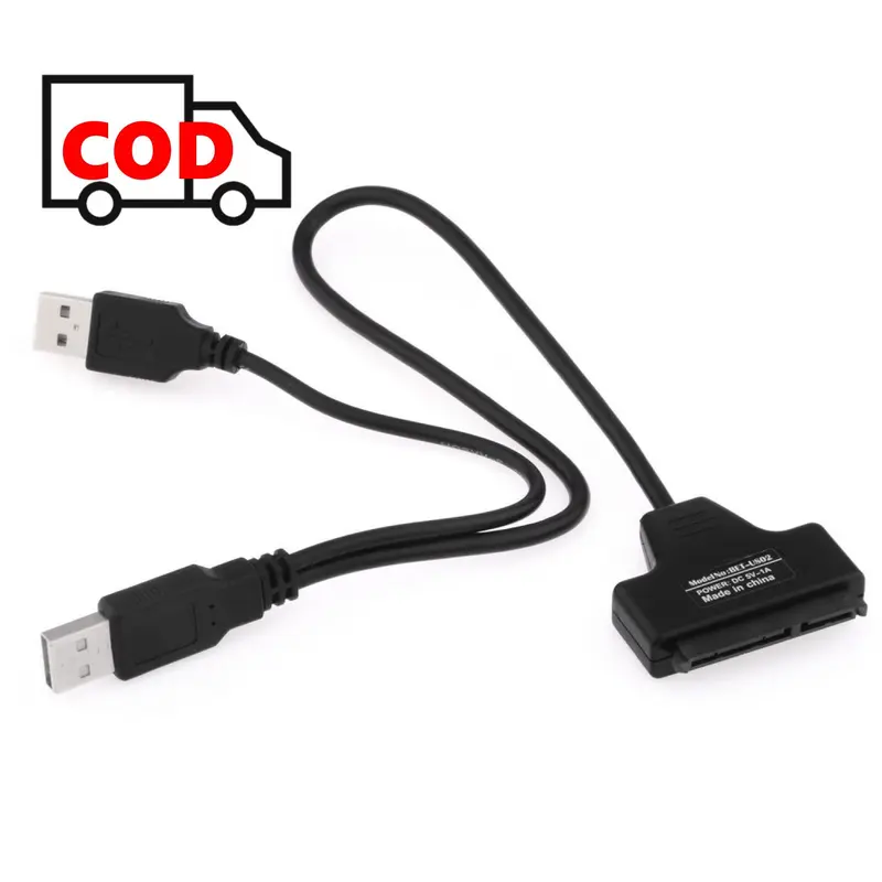 Kabel Adapter SATA to USB 2.0 HDD SSD Akses Data Mudah Cepat | Aksesoris Elektronik Adaptor Penghubung Komputer Bahan Berkualitas 1