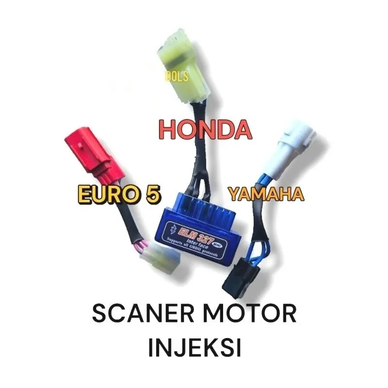 Paket Scanner Motor Injeksi Obd2 untuk motor injeksi Honda dan Yamaha 0