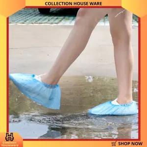 Sarung Sepatu Plastik Sekali Pakai / Disposable Medical Shoe Cover (100pcs)