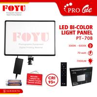 Gambar LED BiColor Light Panel Lampu Kotak Continuous Make Up Pro One PT-70B Kuning Putih White dari Foyu Photo Kota Administrasi Jakarta Selatan 1 Tokopedia