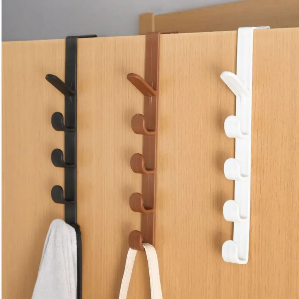 Rear Door Hook Punch-Free Wall Hanger Artifact Door Hanger Wall Hanger Strong Seamless Clothes Hat Coat Hook