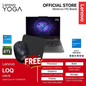 LENOVO LOQ 15IRX9 i5 13450HX RTX3050 6GB/ 16GB 512GB W11+OHS+M365B 15.6FHD 144HZ 100SRGB 4ZRGB