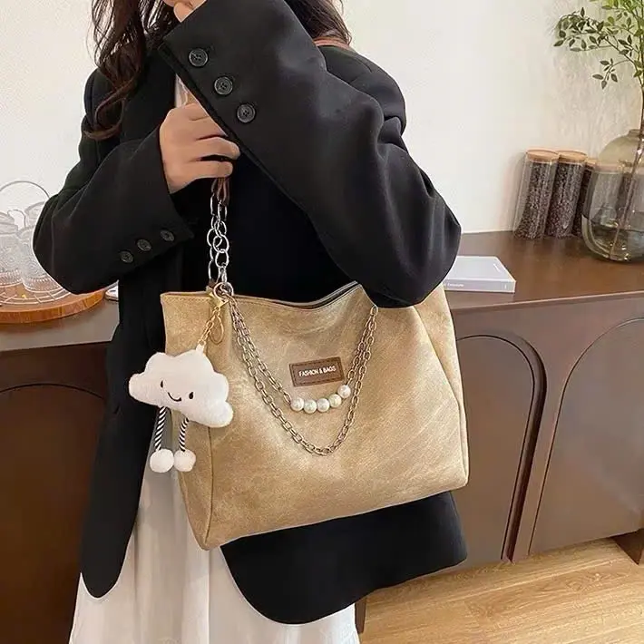 Túi tote nữ size 40cm hoạ tiết nhung loang đi học đi làm TX188 Backpack Đeo Vai Hoa pang hânma