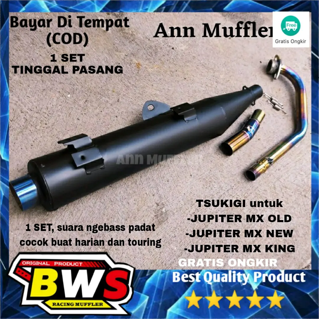 Knalpot Tsukigi tsugi Jupiter MX new MX old lama 135 MX king 150 tsugi bluemoon twotoon standar racing