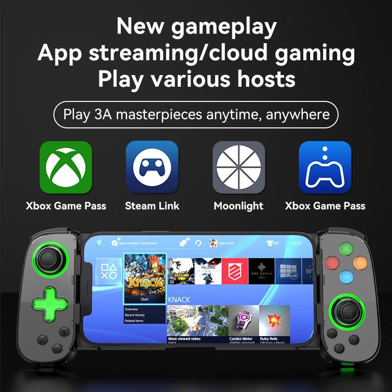 Tay Cầm Chơi Game, Tay Cầm Chơi Game Có Thể Co Giãn, Sáu Trục, Tương Thích Với Điện Thoại Android Và PC / iOS, Bluetooth Không Dây, Hỗ Trợ Công Tắc, D7, Thích Hợp Cho Chơi Game 2