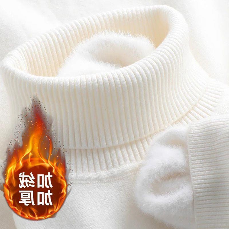 Product Introduction of Áo Len Nhung Một Mảnh, Cao Cổ Giữ Nhiệt, Lót Lông Cừu, Dành Cho Nam Giới, Thích Hợp Cho Mùa Thu Và Mùa Đông, Cổ Bẻ Áo, Đồ Len Mặc Trong, Áo Thường Ngày Độ Dày 1 / 2, 2024 3