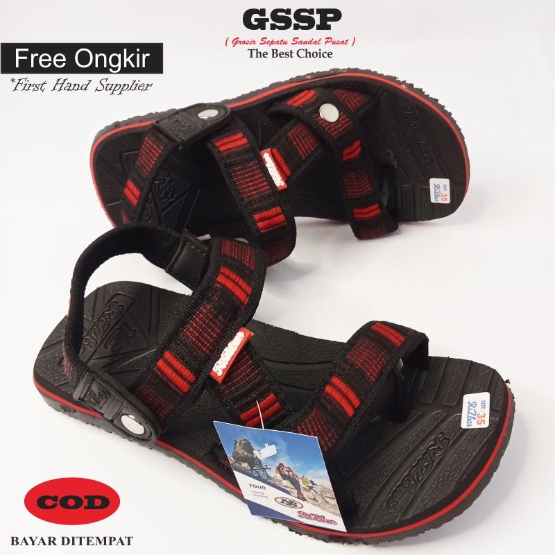 sandal gunung cowok sandal anak wanita dan pria dewasa outdoor hiking anti slip size 26-42 3