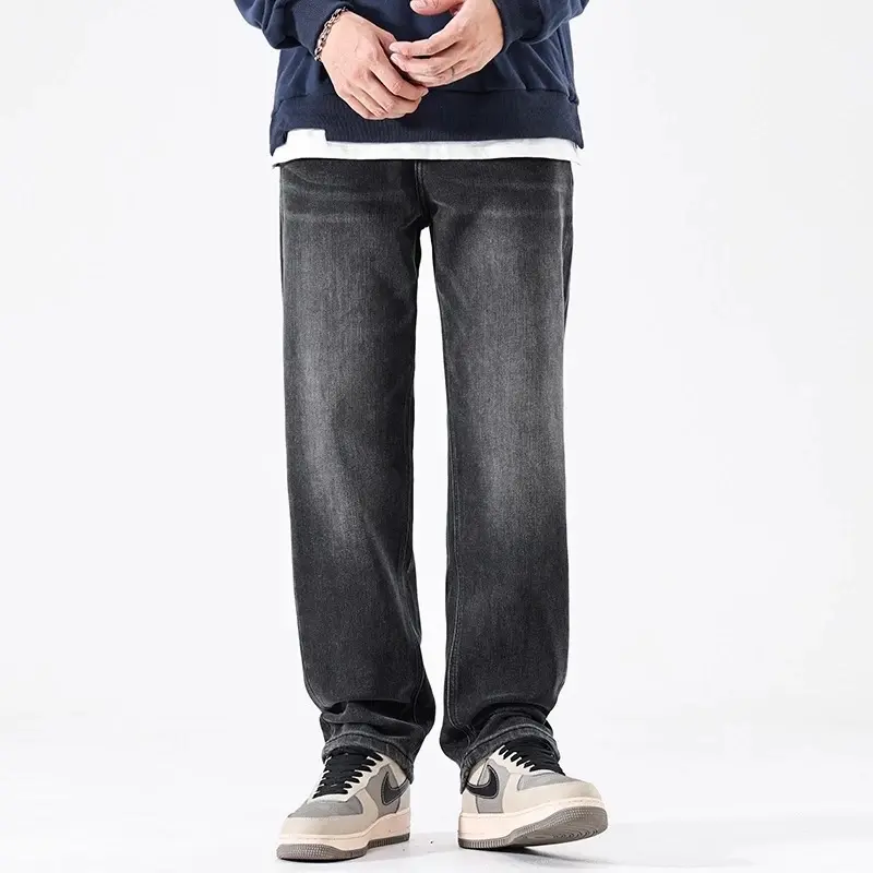 Quần Bò Jean Baggy Ống Rộng Đen Retro { Xu Hướng} Nam Menswear Pants