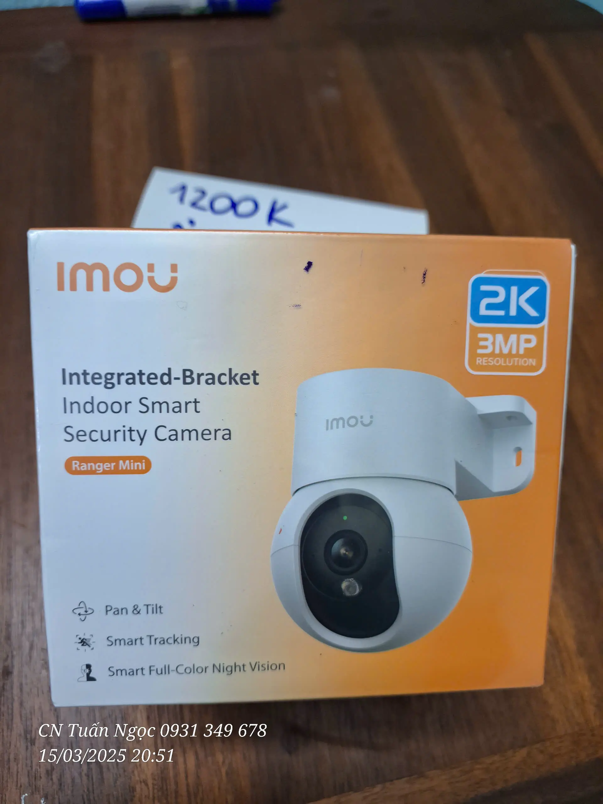 Camera Imou IPC-K2MP-3H1WE - 3MP trong nhà xoay 360, đàm thoại 2 chiều.