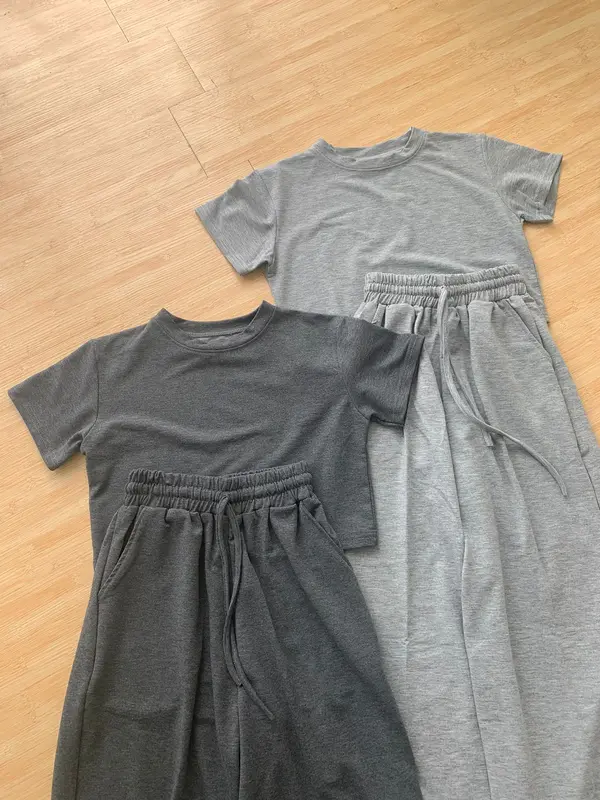 Lookatmeofficial • Ivy Set - Crop + Pants Setelan Wanita Premium atasan jogger Karet Celana Panjang Kulot Serut Top Baju Bawahan 1