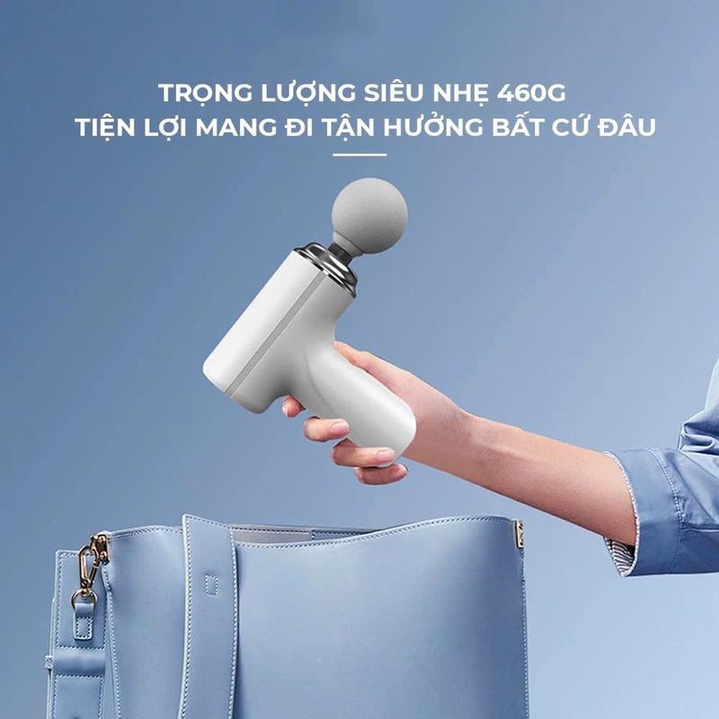 Product Introduction of Máy Massage Cầm Tay Mini 4 Đầu 6 Chế Độ - Công Nghệ AI Cảm Biến Lực Nhấn Giúp Giảm Đau Mỏi, Giãn Cơ 9