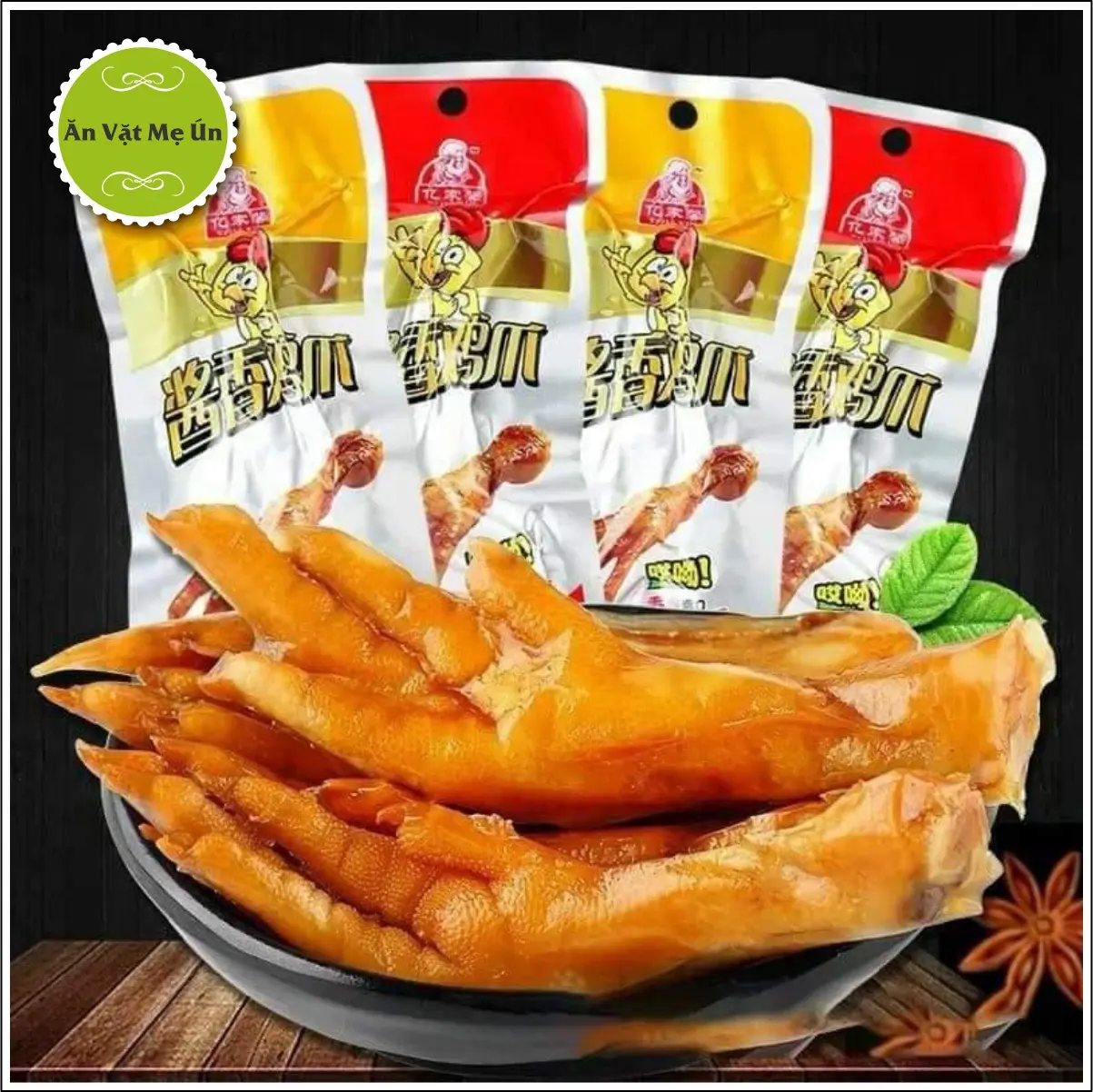 Chân Gà Tứ Xuyên Tê Cay, Chế Biến sẵn, Chuẩn Nội Địa Trung, Combo 30 Chiếc 32gram Chua