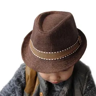 Best Seller Topi Fedora Knitted ANAK F7/ Topi pantai anak / Topi import anak Fashion 1