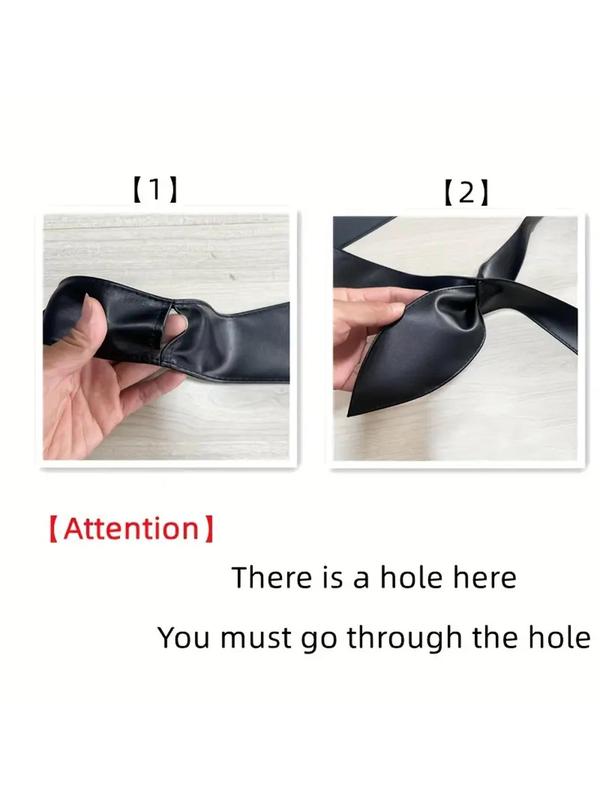 Women's Elegant Lace up Tied Knot Decorated Belt, Exquisite Trendy Belt, Fashionable Clothes Accessories for Party & Daily Clothing Decoration 3
