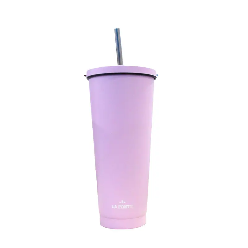 Ly giữ nhiệt Pastel La Fonte, Dung tích 710ml, Thép không gỉ SUS304, Kèm Ống Hút - MORIITALIA 012508 1