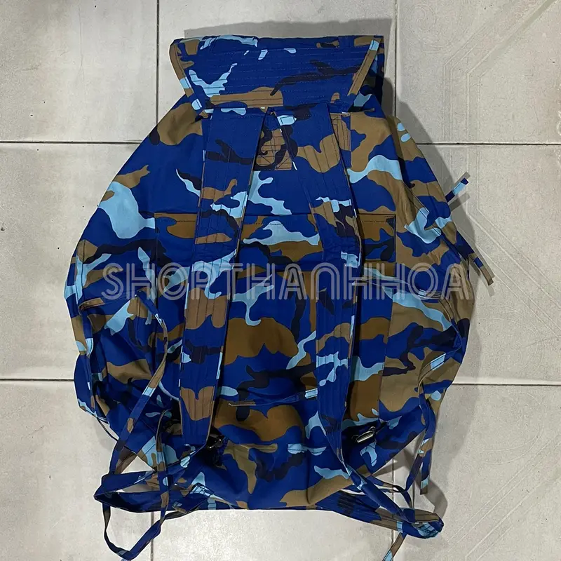 Balo con cóc màu xanh rằn ri, ba lô đeo vai backpack 5