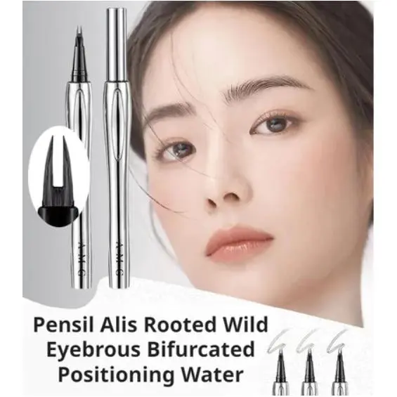 cod&ready 2 Points Eyebrow Pen/ Waterproof Dan Tahan Lama 2 Tip Eyebrow Pencil/Long Lasting Anti Luntur Natural Eyebrow INDAHPUTRIMALL 1