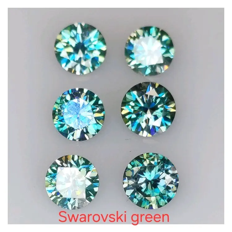 Kim cương Moissanite green thích hợp mọi món trang sức tối thượng vn bảo hành của nhà cung cấp viên đá nhẫn