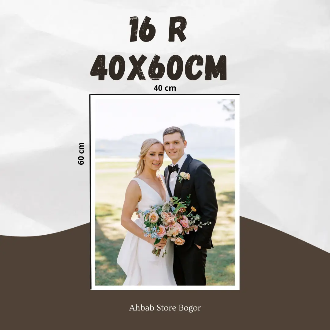 CETAK 1Pcs 16R atau 40x60cm plus bingkai