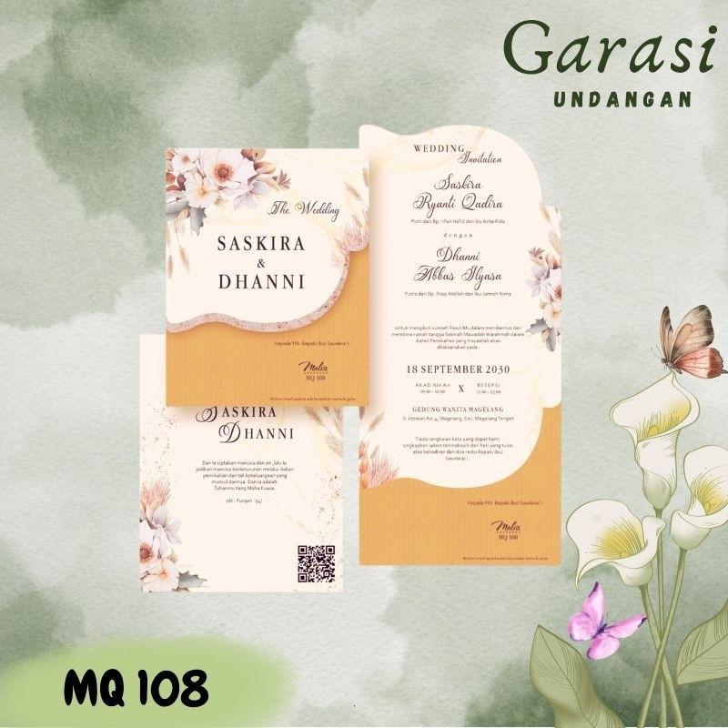 Undangan Pernikahan MALIQ 108 Elegan Modern Paket Lengkap 100 PCS Gratis Label & Plastik - JanjiKita | Default