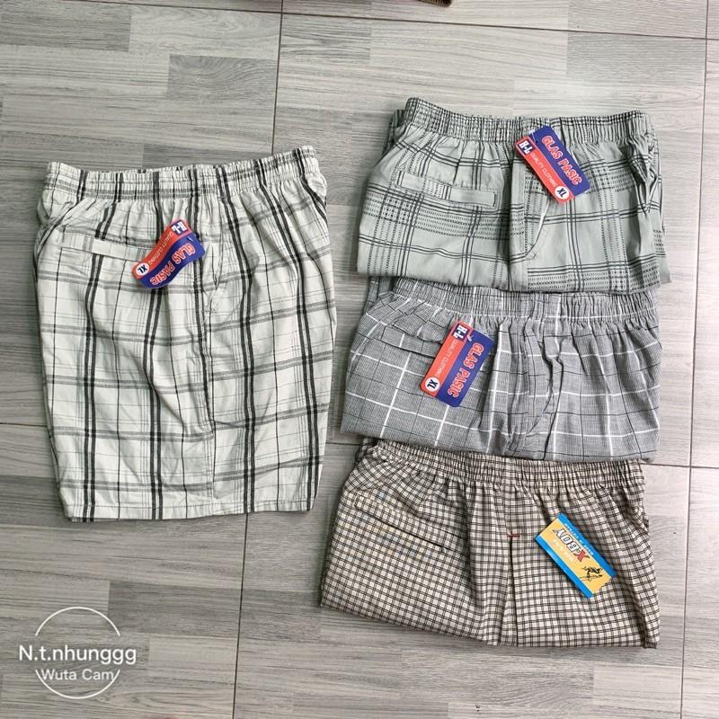 Quần Đùi Nam Trung Niên Vải Thô + Ảnh Thật Tặng Bố Menswear Thun