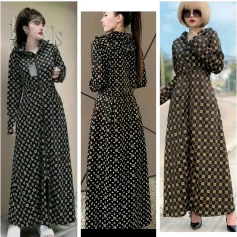 Áo chống nắng nữ dáng dài 1 lớp chất liêu poly