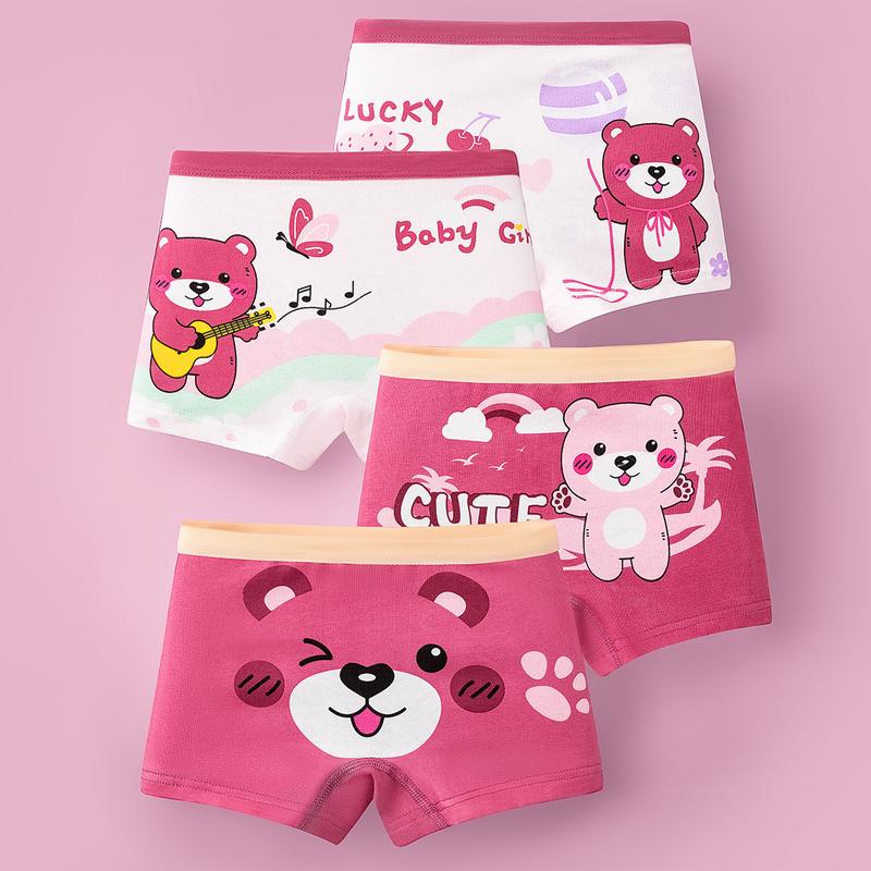Product Introduction of Quần Lót Boxer Bé Gái Mùa Hè, 4 Cái Trong 1 Bộ, Được Làm Bằng Bông, Bán Buôn, Cotton Nguyên Chất Loại A, Chống Ánh Sáng, Thích Hợp Cho Bé Gái Tiểu Học, Quần An Toàn 3