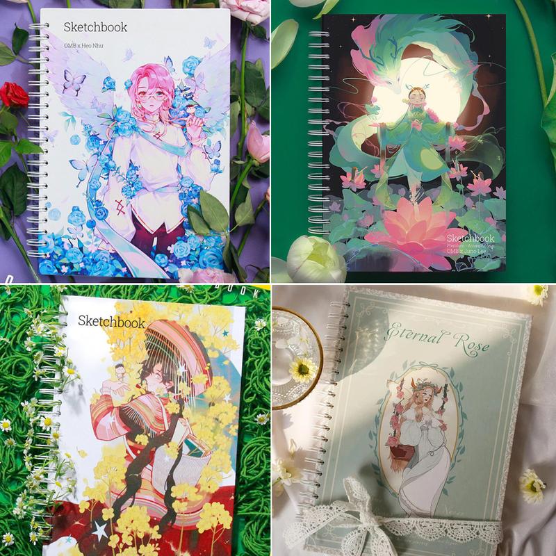   ONG MẶT BỰ  - SỔ VẼ KHÔNG KỊ TẨY - SỔ PHÁC THẢO A4 A5 190 GSM 72 TRANG  TẶNG QUÀ NGẪU NHIÊN  