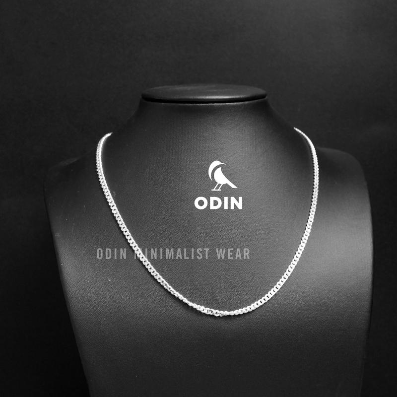  Dây chuyền bạc nam ODIN Cuban Silver Bạc S925 - Tặng kèm nước rửa bạc 