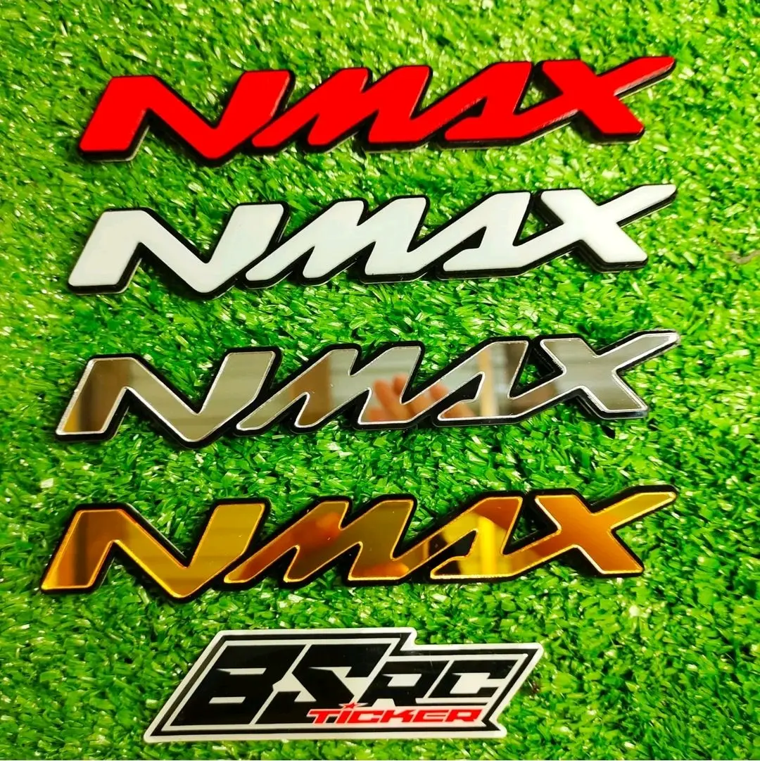 logo nmax 3D timbul / emblem nmax premium