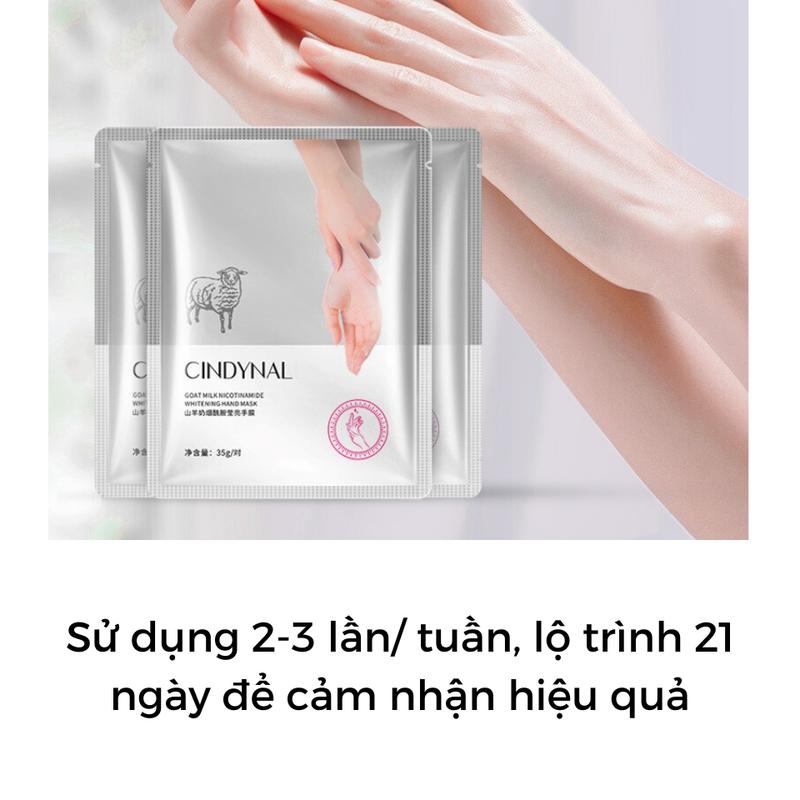 Product Introduction of Mặt Nạ Cấp Ẩm Tay Chân Cổ Cindynal Dưỡng Trắng Da, tẩy da chết từ tinh chất sữa dê, ủ chân, tay hàng ngày Cocoon 72