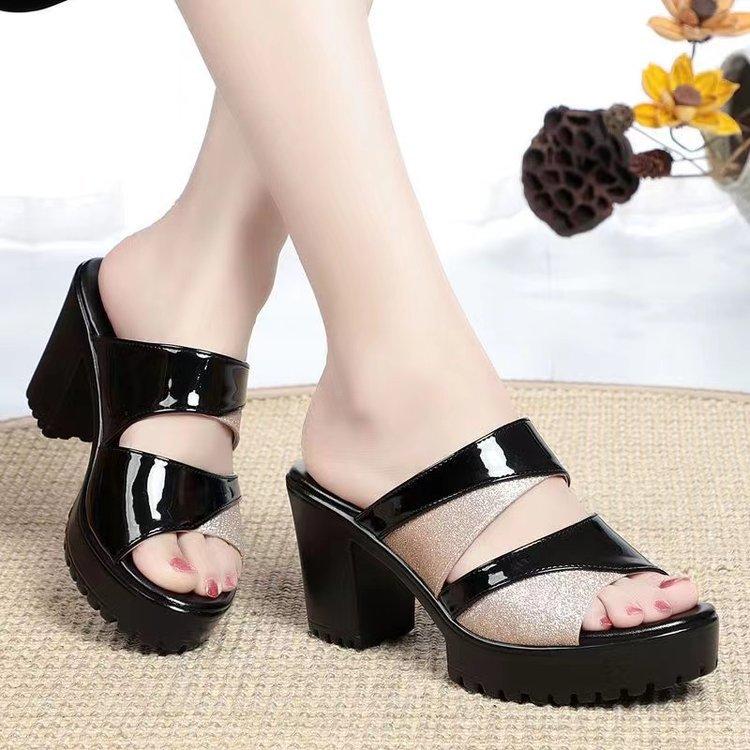 Product Introduction of Dép Nữ Mùa Hè, SS2024Giày Cao Gót, Hàng Mới Về, Đế Dày, Gót 2 InchKiểu Hở Mũi, Phong Cách Hàn QuốcGiày đẹp và thời trangPhù Hợp Đeo Đi LàmVải thoải máiChống Thấm Nước, Chống TrượtKhông bị bức bối khi mặc DéP Shoes 4