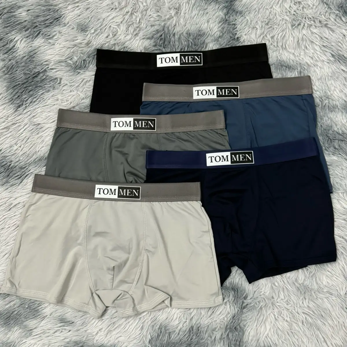 Hộp 5 Boxer TOM MEN Thương Hiệu Việt - Chất liệu thun lạnh - Co dãn 4 chiều  Menswear Quần Boxer Sịp quần  sịp quanxi nam