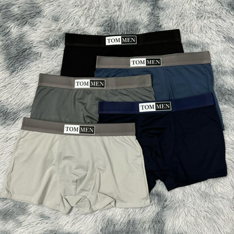 Hộp 5 Boxer TOM MEN Thương Hiệu Việt - Chất liệu thun lạnh - Co dãn 4 chiều Menswear Quần Boxer Sịp quần sịp quanxi nam