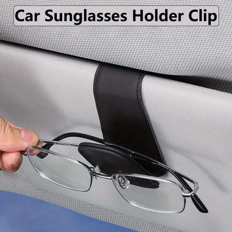 Product Introduction of Car Sun Visor Glasses Holder, Magnetic Car Sun Visor Card & Glasses Holder, Universal Car Interior Accessories for Driver 5