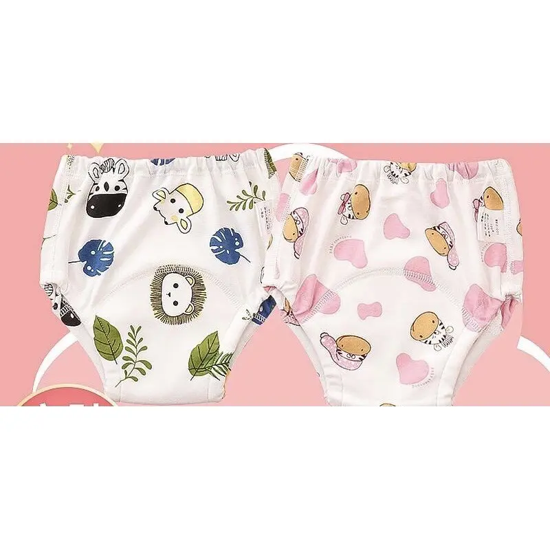 Leleoncare 6Layer Popok Celana Dalam Kain Cloth Diaper Clodi Toilet Training Pant Latihan Pipis Bayi Anak Baby 3