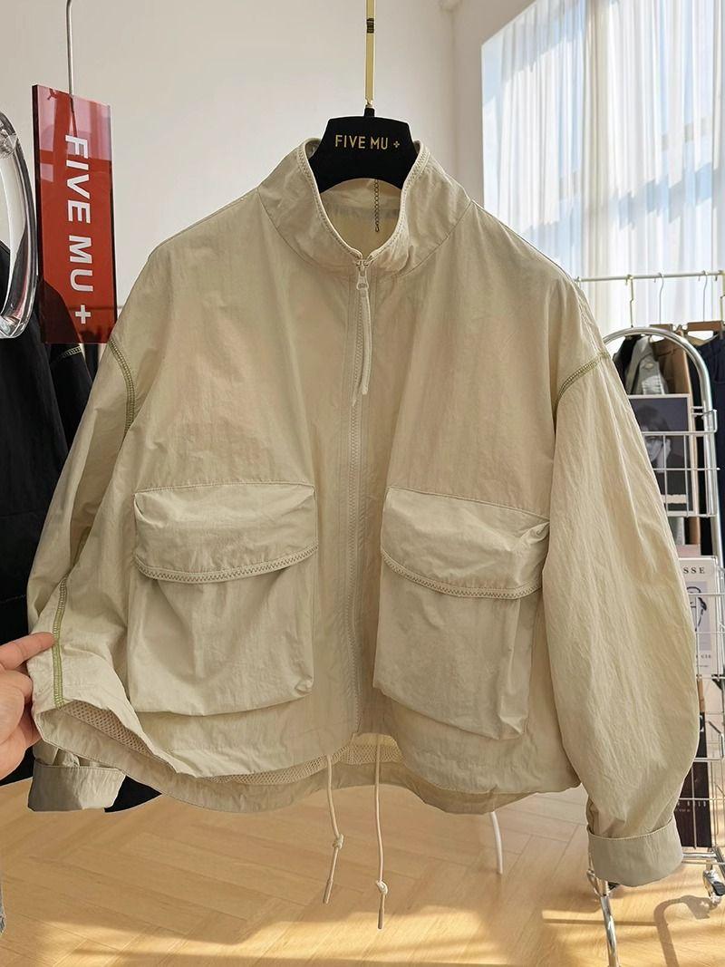 Product Introduction of Áo Khoác Ngắn Thường Ngày Phong Cách Phương Tây Cao Cấp, Dành Cho Nữ, Thích Hợp Cho Mùa Xuân Và Mùa Thu, Mỏng, Cổ Chân Đế Áo Khoác Vỏ Sò, Hợp Xu hướng, Hàng Mới Về Năm 2024 Jacket Women 14