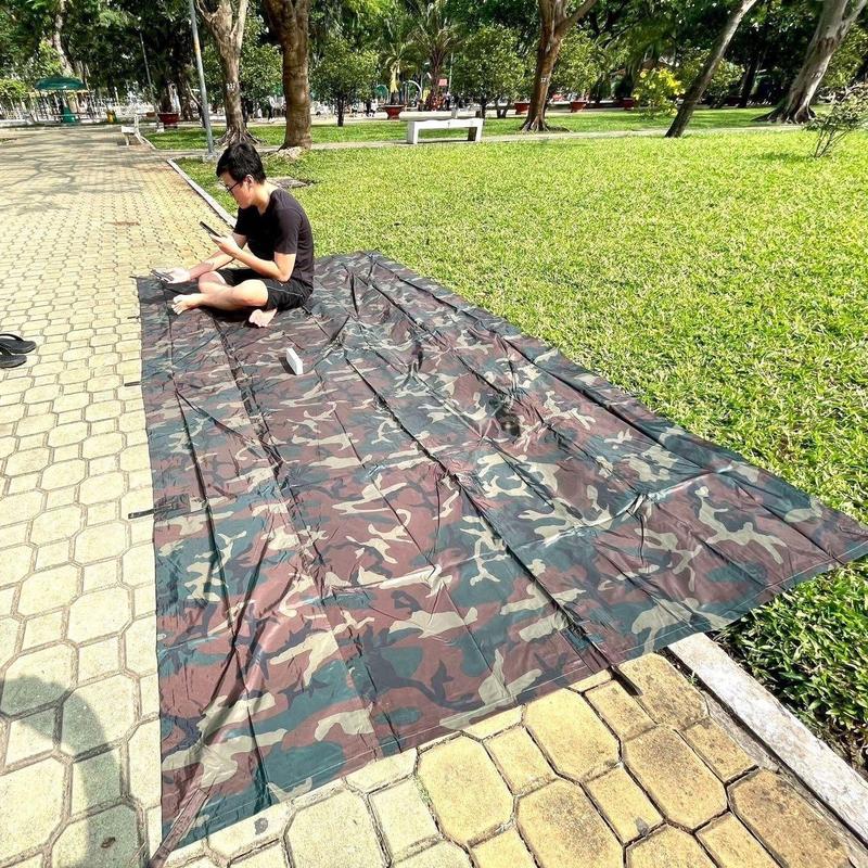 Tăng che mưa, tấm bạt che mưa rằn ri cao cấp 3m2*1m8