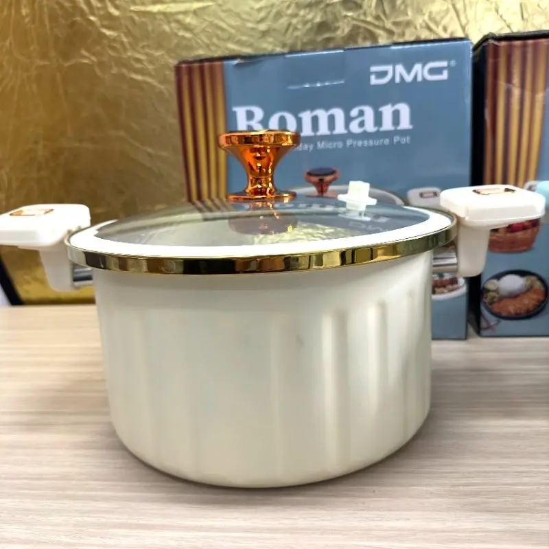 Nồi áp suất ROMAN 5L tráng men đá chống dính cao cấp màu ngẫu nhiên